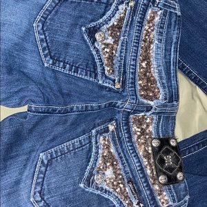 Miss Me Boot Cut Jeans Dark Wash